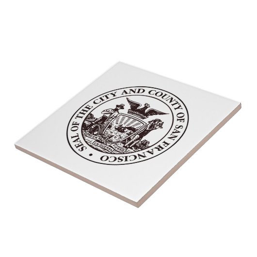 Zegel van San Francisco, CA Tegeltje (Zijkant)