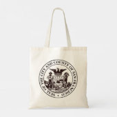 Zegel van San Francisco, CA Tote Bag (Achterkant)