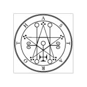 Zegel van solomonrubber stempel (Afrduk)