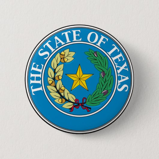 Zegel van Texas Ronde Button 5,7 Cm (Voorkant)