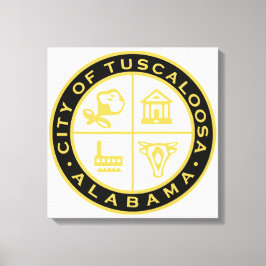 Zegel van Tocaloosa (Alabama) Canvas Afdruk