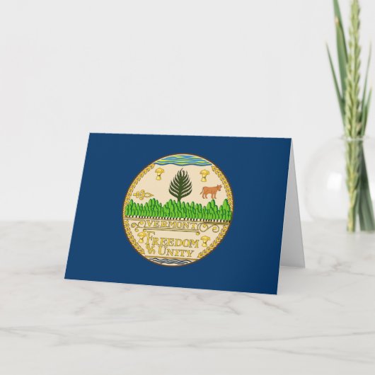 Zegel van Vermont Kaart (Voorkant)