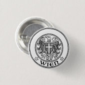Zegel van Wenen, OOSTENRIJK Ronde Button 3,2 Cm (Voorkant /achterkant)