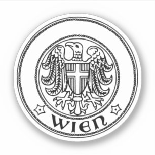 Zegel van Wenen, OOSTENRIJK Sticker