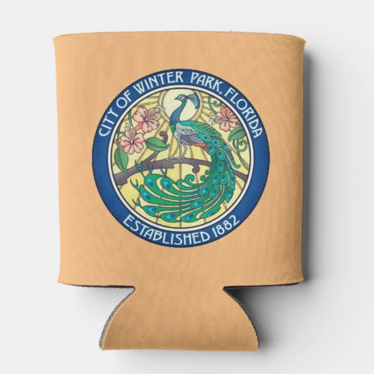 Zegel van Winter Park, Florida Blikjeskoeler (Achterkant)