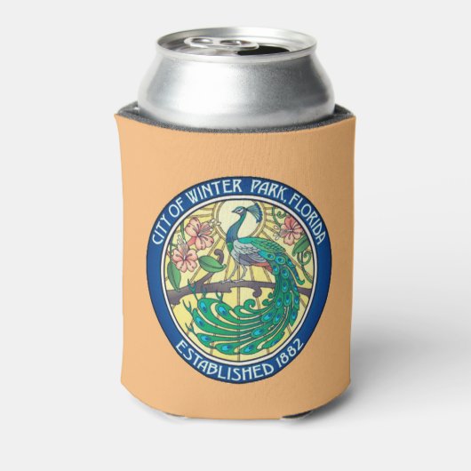 Zegel van Winter Park, Florida Blikjeskoeler (Blikje Achterkant)