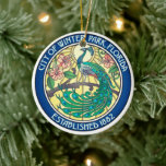 Zegel van Winter Park, Florida Keramisch Ornament<br><div class="desc">Seal of Winter Park,  Florida.</div>