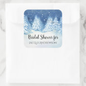 Zegel voor bruidsfeest favoriet Winter Snowy Fores (Tas)