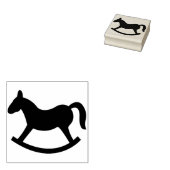 zegel voor de vloerbedekking van silhouet rubberstempel (Gestempeld)