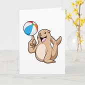 Zegel Water Waterpolo Kaart (Gele Bloem)