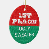 Zegelegant kerstfeest winnares 1e prijs keramisch ornament (Rechts)