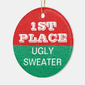 Zegelegant kerstfeest winnares 1e prijs keramisch ornament (Links)