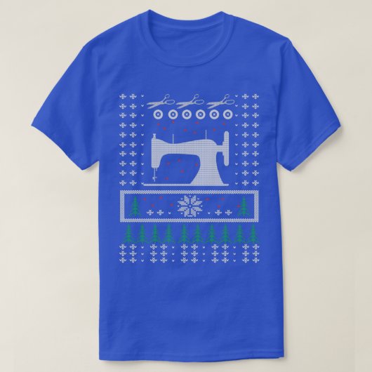Zegelegante kerstkeuken naaien t-shirt (Design voorkant)