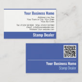 Zegelhandelaar QR-code Visitekaartje (Voorkant / Achterkant)