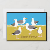 Zegelhoek bij de Beach Party Kaart (Voorkant)