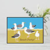 Zegelhoek bij de Beach Party Kaart (Staand voorkant)