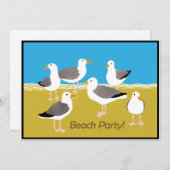 Zegelhoek bij de Beach Party Kaart (Voorkant / Achterkant)