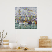  zegeling van de tonijnvloot in Groix Poster (Keuken)