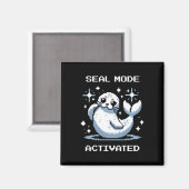Zegelmodus Geactiveerde Pixel Art Zegel Retro Game Magneet (Voorkant / Achterkant)
