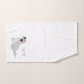 Zegelontwerp met monogram bad handdoek (Handdoek)