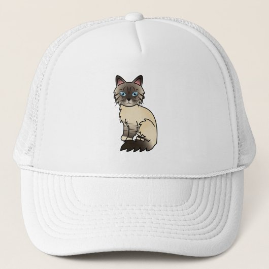 Zegelpoint Tabby Birmaanse / Ragdoll kat Trucker Pet (Voorkant)