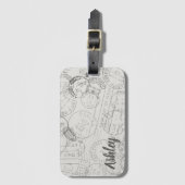  zegels bagagelabel (Voorkant (verticaal))