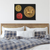 Zegels van Gilles de Laval Heer van Rais Canvas Afdruk (Insitu (Slaapkamer))