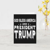 Zegen Amerika en President Trump Kaart (Gele Bloem)