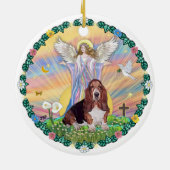 Zegen - Basset Hound 1 Keramisch Ornament (Achterkant)