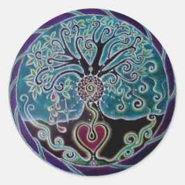 Zegen Boom van het Leven Mandala Sticker