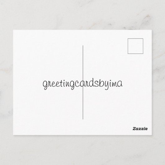 zegen briefkaart (Achterkant)