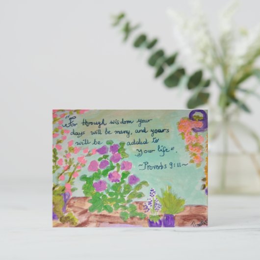 zegen briefkaart (Staand voorkant)