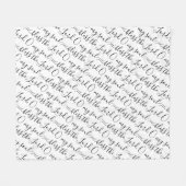 ZEGEN DE HEER Elegant Christelijk Fleece Deken (Voorkant (Horizontaal))