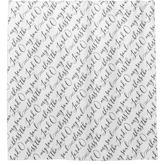 ZEGEN DE HEER | Elegant Douchegordijn (Voorkant)