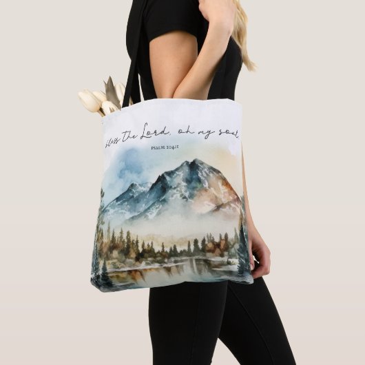 Zegen de Heer, o mijn ziel, Psalm 104:11 Tote Bag (Dichtbij)