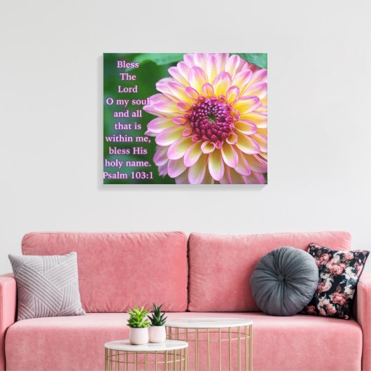 Zegen de Heer van mijn ziel Canvas Afdruk (Insitu (Woonkamer))