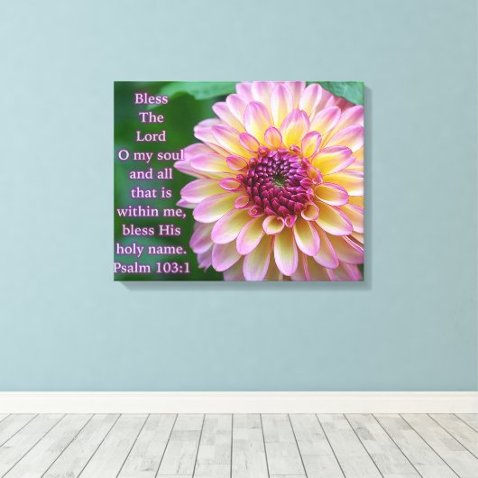 Zegen de Heer van mijn ziel Canvas Afdruk (Insitu (Houten vloer))