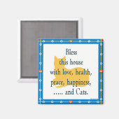 Zegen deze huismagneet magneet (Voorkant / Achterkant)