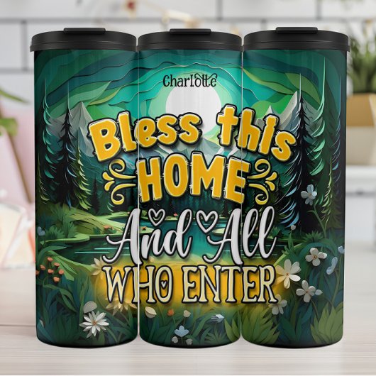 Zegen deze ingang thermosbeker