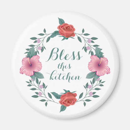 Zegen deze Keuken Christelijke Koelkast Magneet (Voorkant)