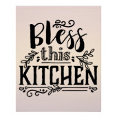 Zegen deze keuken - perfect poster (Voorkant)