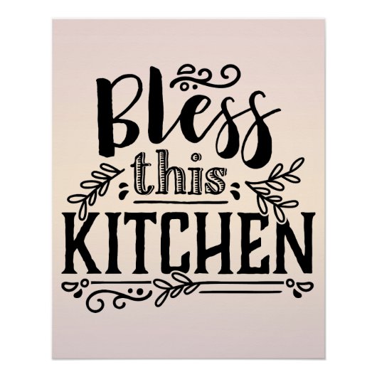 Zegen deze keuken - perfect poster (Voorkant)