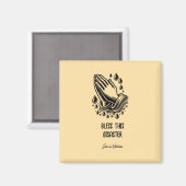 Zegen deze ramp grappige gepersonaliseerde keuken magneet (Voorkant / Achterkant)