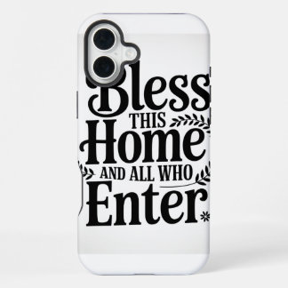 Zegen dit huis en al wie binnenkomt iPhone 16 plus hoesje