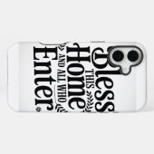 Zegen dit huis en allen die binnenkomen iPhone hoesje (Achterkant horizontaal)