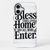 Zegen dit huis en allen die binnenkomen iPhone hoesje (Achterkant)