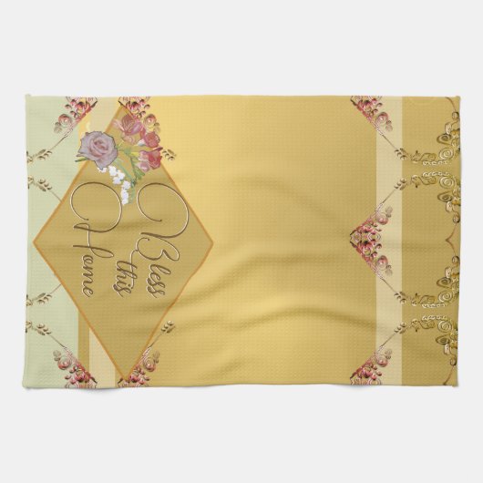 "Zegen dit huis Theedoek (Horizontaal)