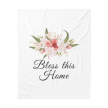 Zegen dit huis waterverf bloemendesign