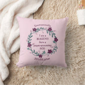 ZEGEN GEBED BEANTWOORDEN GOD | Bloemen Baby PINK Kussen (Deken)