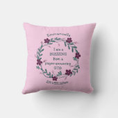 ZEGEN GEBED BEANTWOORDEN GOD | Bloemen Baby PINK Kussen (Achterkant)